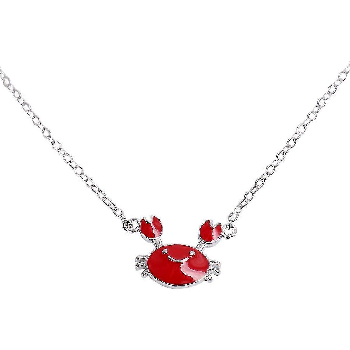 Naszyjnik Łańcuszek 925 Sterling Silver Krab Wisiorek Moda Biżuteria Dla Kobiet Data 45X1cm Bez Niklu 1Szt