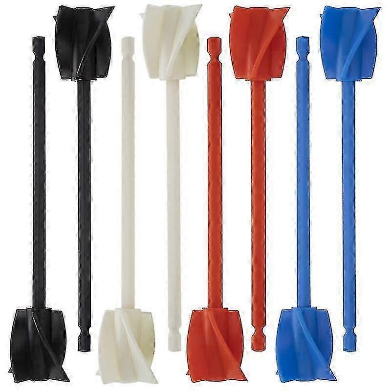 8Pcs Resin Mixer Paddles, Epoxy Mixer Attachment for Powerful Mixing, Reusable Paint Mixer, Paint S