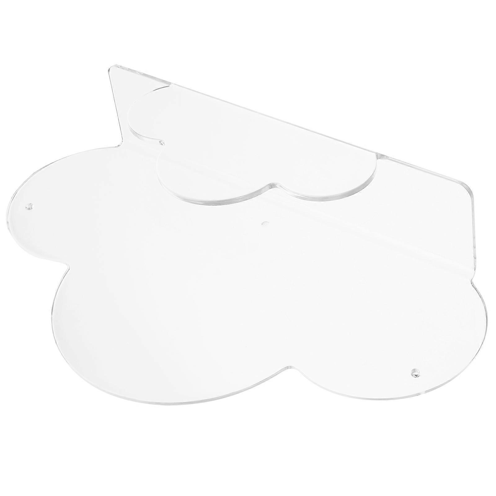 Acrylic Transparent Coat Hook for Home Bath Accessories Storage Rack 5 Pcs