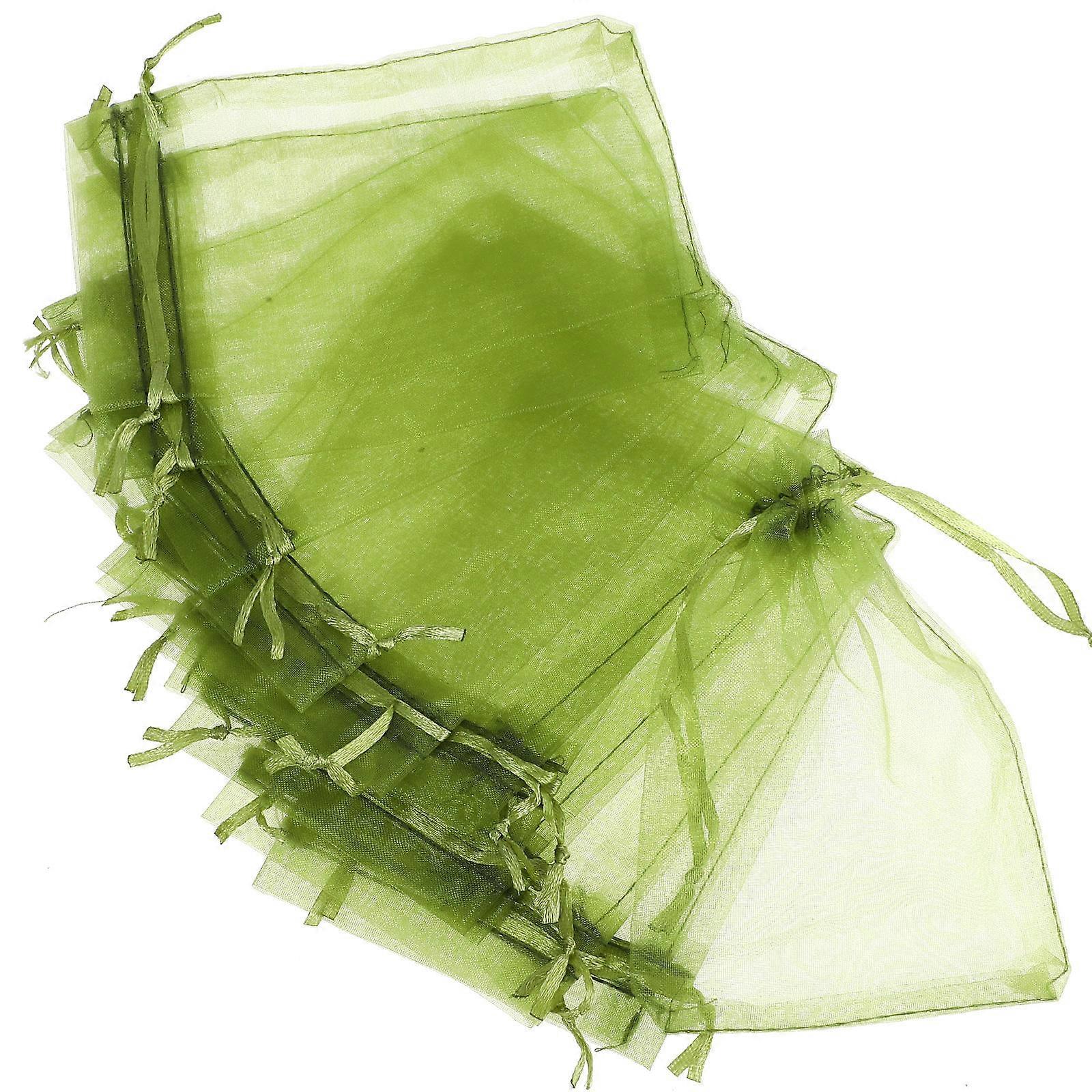 Garden Fruit Netting Bag Nylon Rectangular Drawstring Design For Fruit Plants Orchard Vegetable 100Set