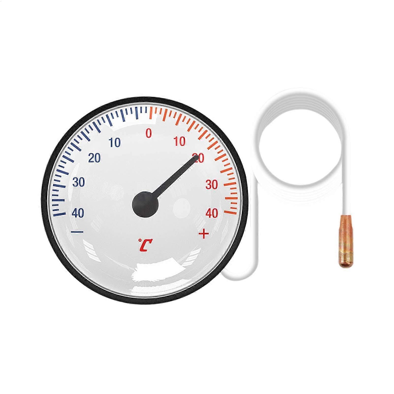 Capillary Thermometer with Sensor, Indoor Pointer Thermometer for Refrigerators