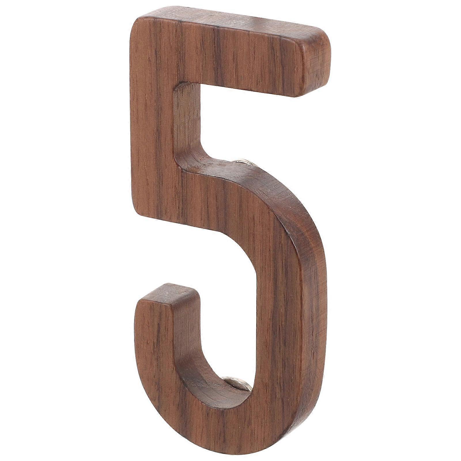 Address Number Modern House Numbers For Outside Wooden House Number Easy Installation Home Exterior 1Pack
