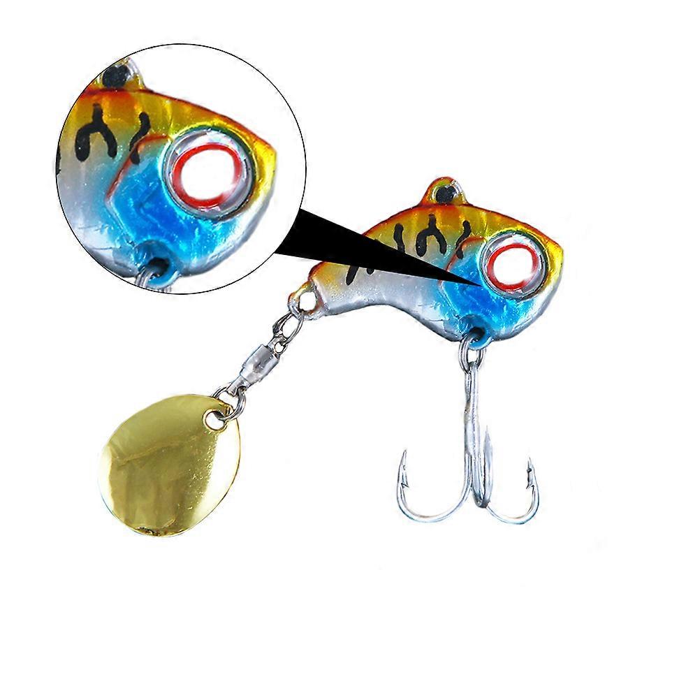 Bionic Lures Metal Shaking Baits Trolling Lure Random Color 2 50X2 00X0 50Cm Vibration Induction 4Pcs