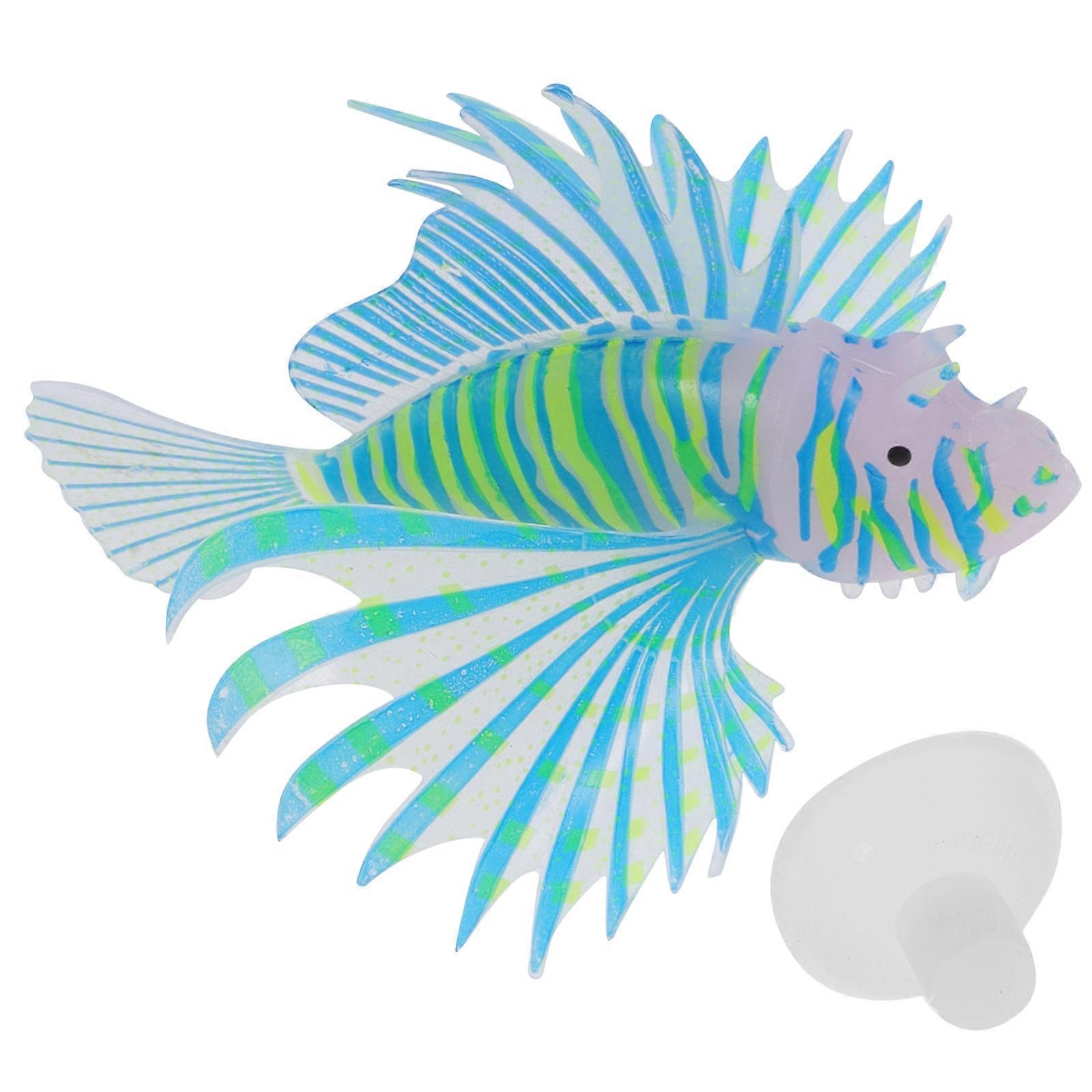 Fish Tank Ornament Fake Fish Decor Realistic Design Fish-Shaped Silicone 4.1×3.1×2.2in Aquarium Enthusiasts 1Pack