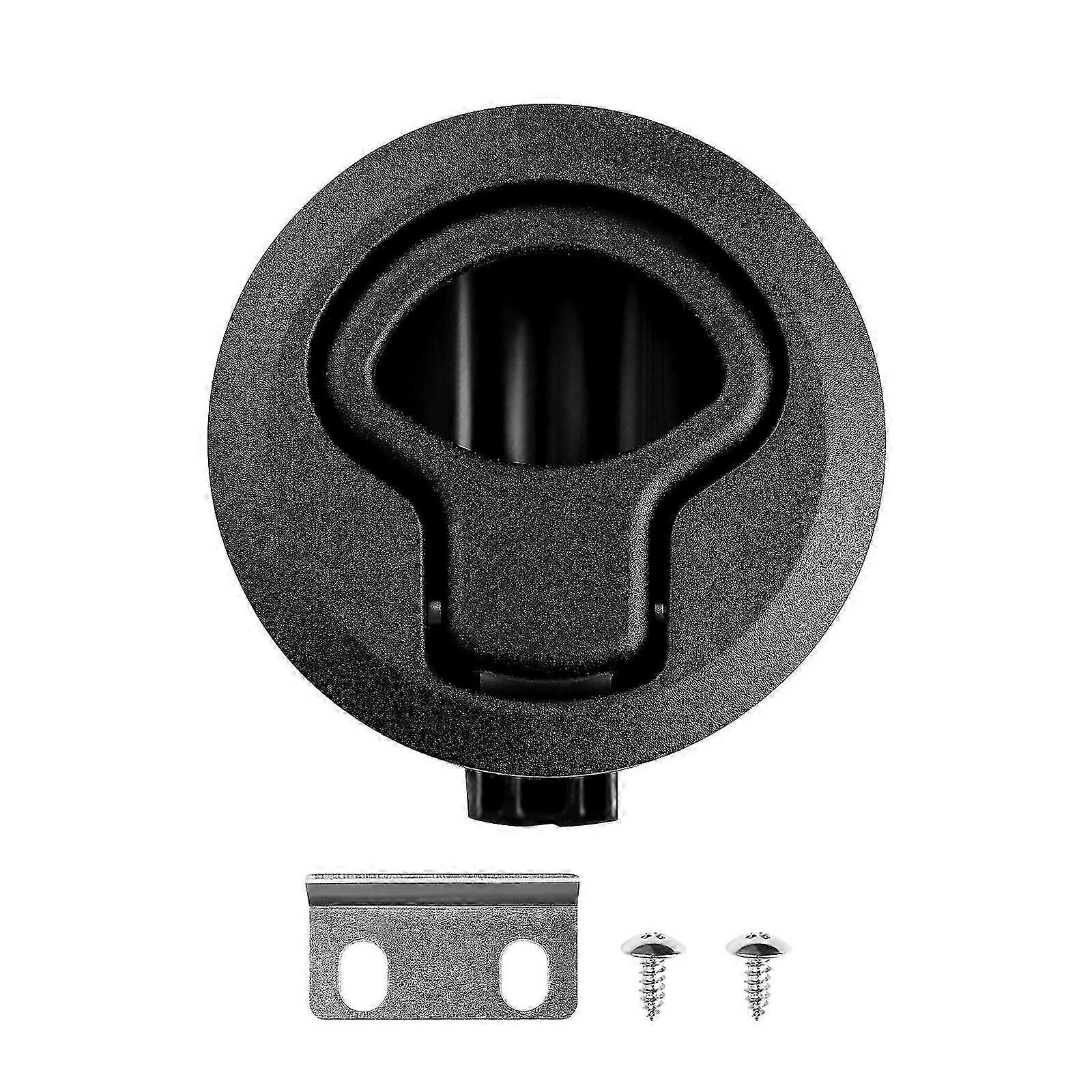 WINOMO Locking Flush Latch UV Stabilized Plastic Flush Latch Marine Latch Withstand Harsh Marine Conditions (Black)