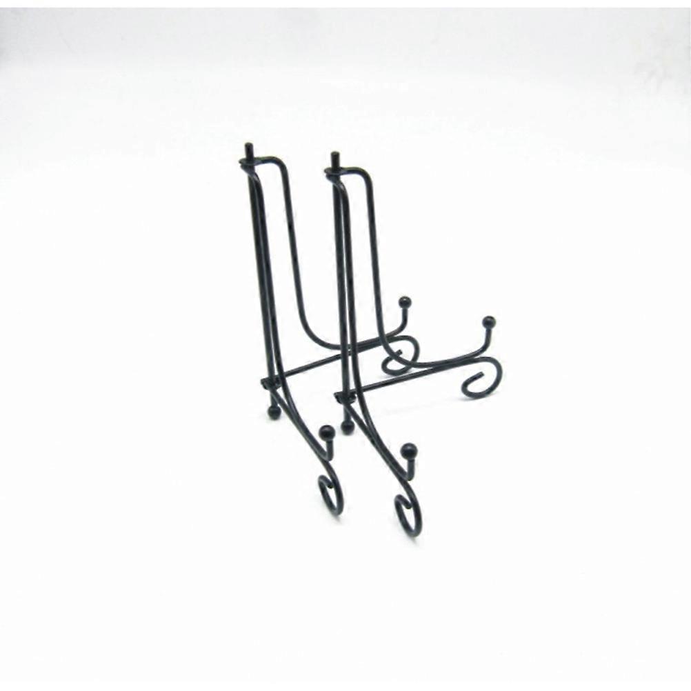 Black Iron Display Stand for Plates and Dishes Perfect for Home Decoration with Delicate Inch