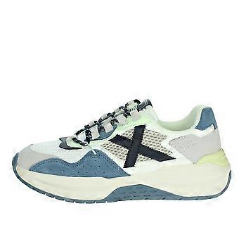 Wit/lichtblauwe 8097005 lage sneakers
