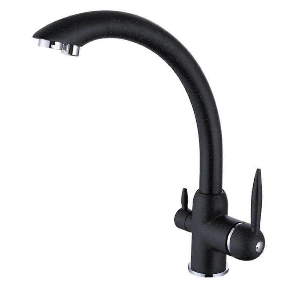 3Way Water Filter Kitchen Faucet Rotatable Single Hole Hot and Cold Water Purification MultiFunction Kitchen Tap Model B A