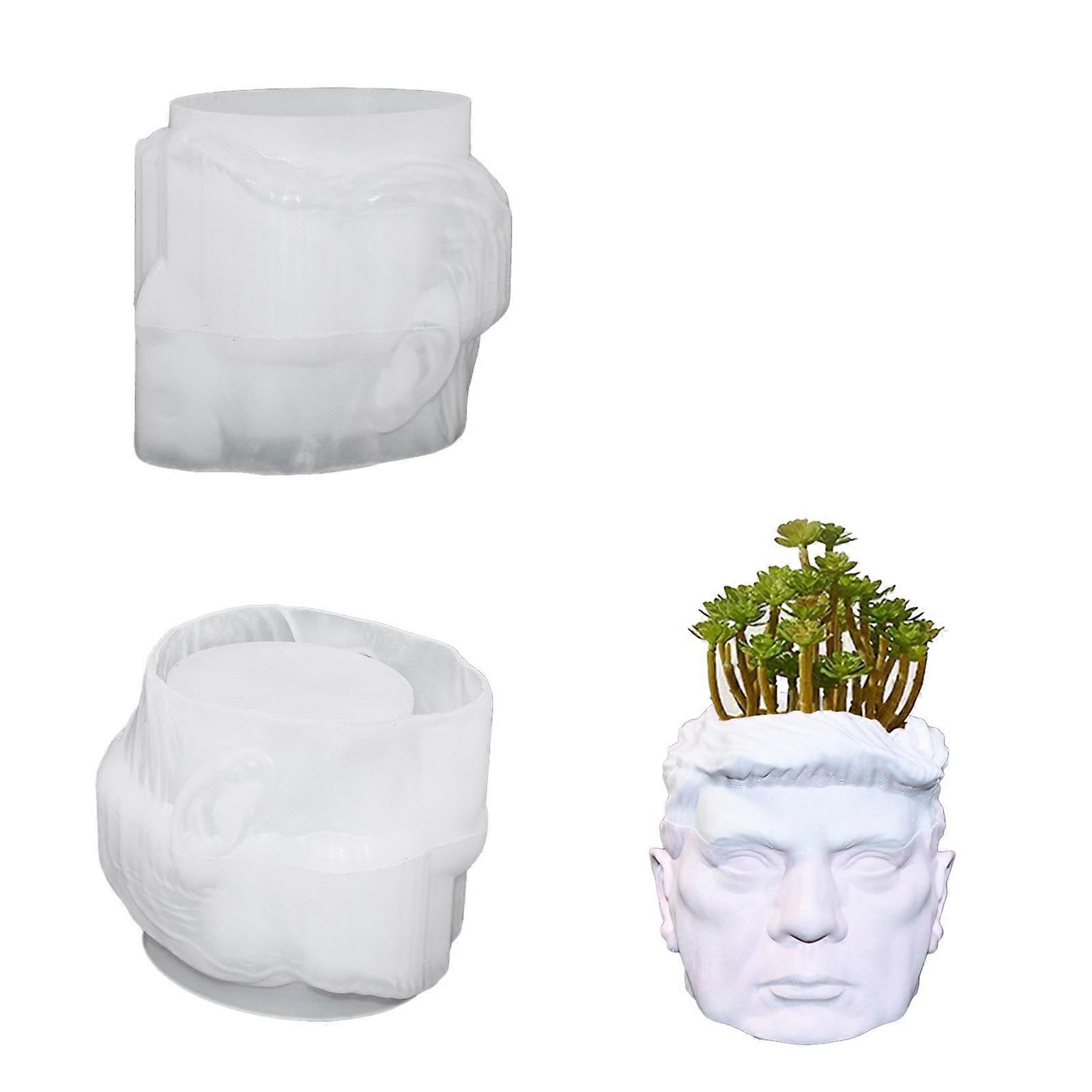 Elegant Figure Shaped Sturdy Silicone Flower Pots Mould Tool Must Have Accessory for Home Use Resin Art Enthusiasts Multicolor