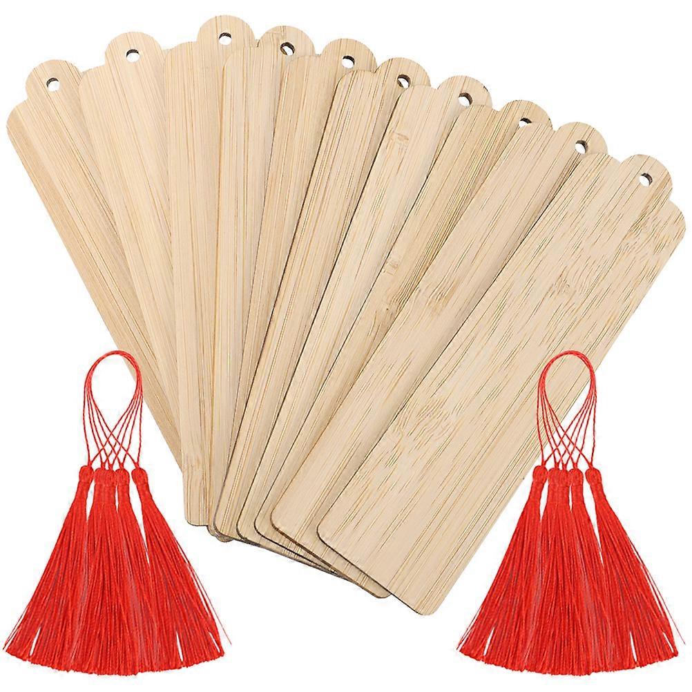 Wooden Bookmarks for DIY Blank Page Markers Beige Color Great for Readers and Students