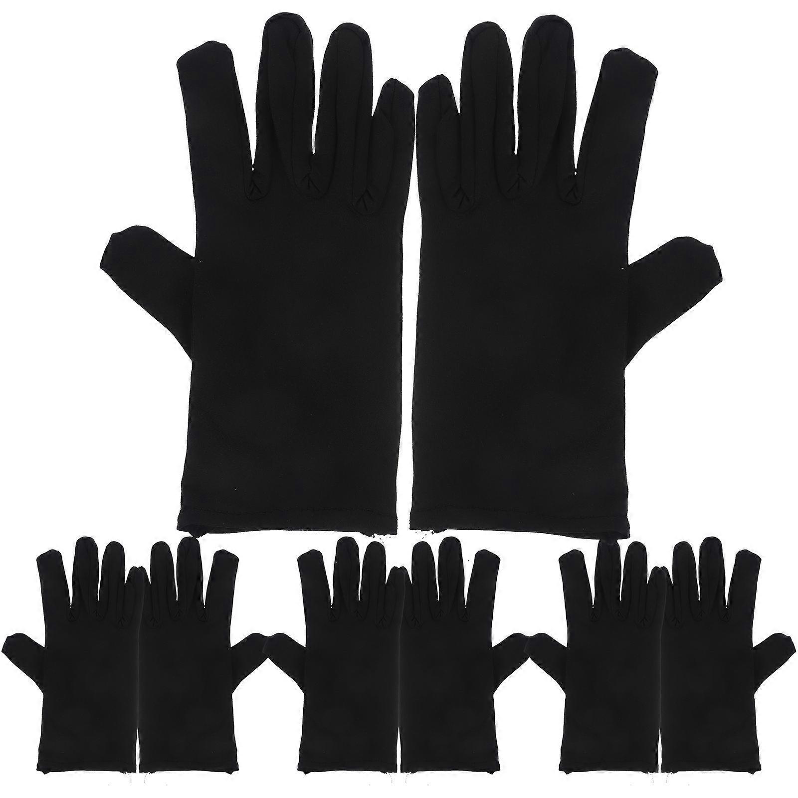 Protective Gardening Gloves 5 Pairs Black For Weeding Housework Durable Outdoor Tasks