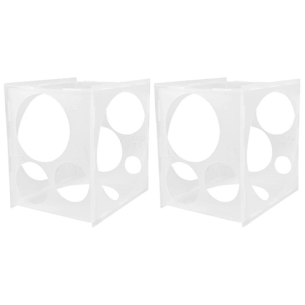 Balloon Measure Box Creating Uniform Balloon Sizes Professional Designers Diy Enthusiasts Rubber Material 11.8x11.8x8.9In 2Set