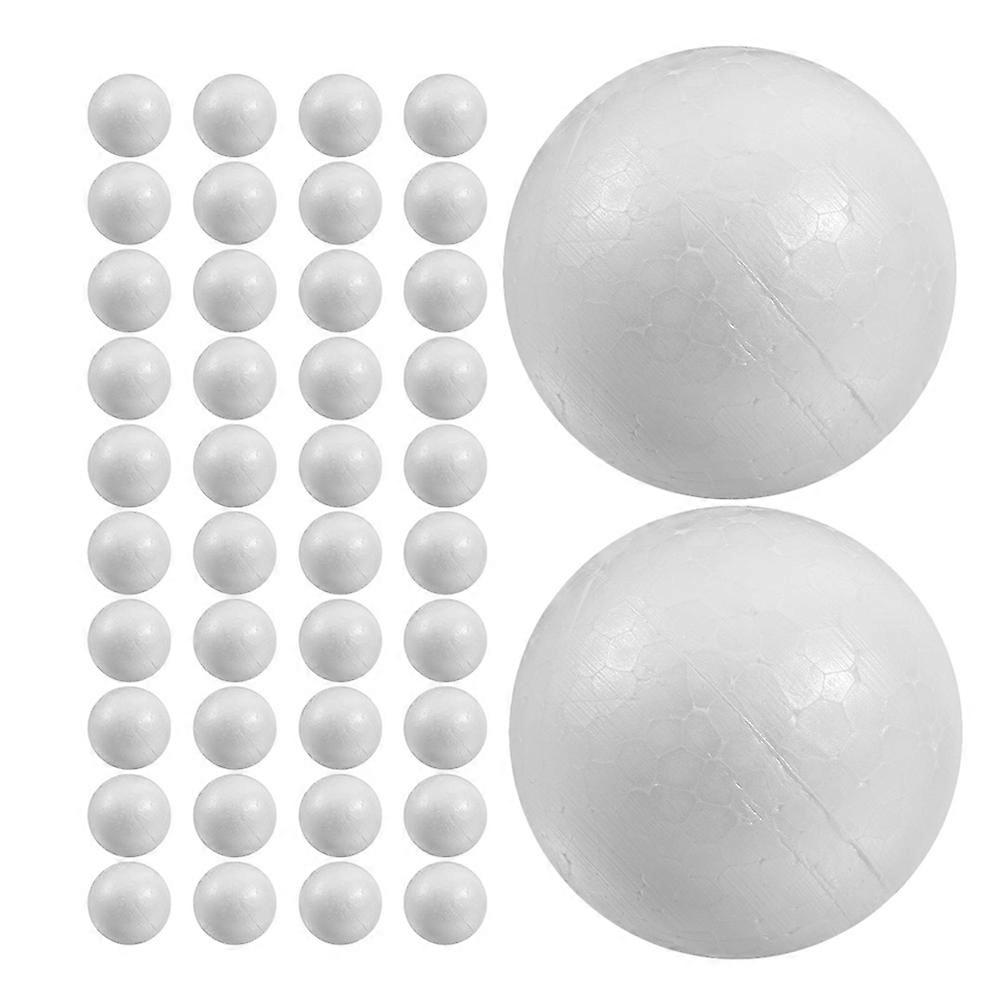 White Foam Balls for Decoration Creative DIY Crafting Projects Lightweight and Versatile 50pcs