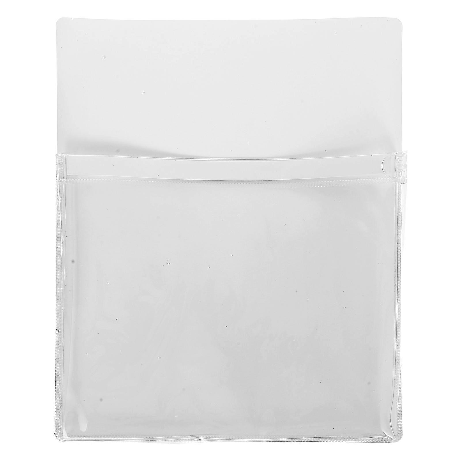 Magnetic Storage Pockets For Whiteboard Document File Bag Transparent PVC Material Home Use 30.00X24.00X2.50CM 1Pcs