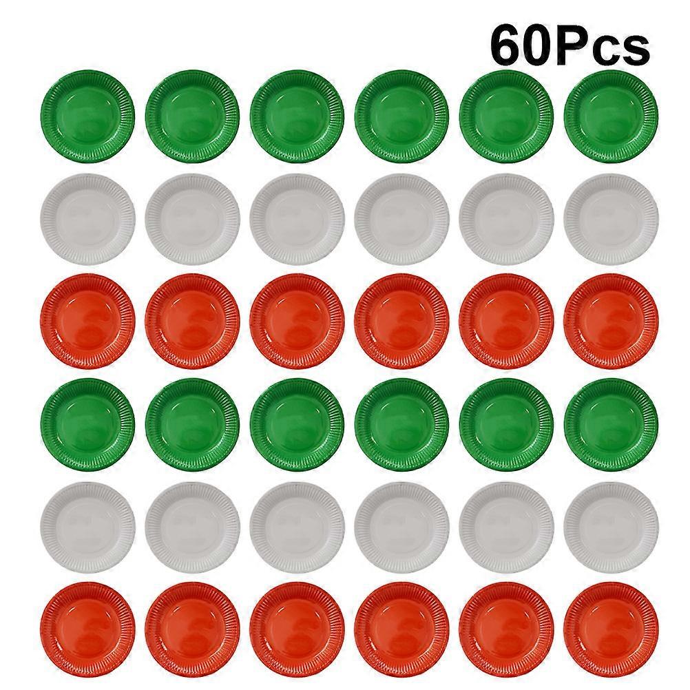 60Pcs Round Paper For Festive Celebrations Assorted Color Suitable For Catering Events