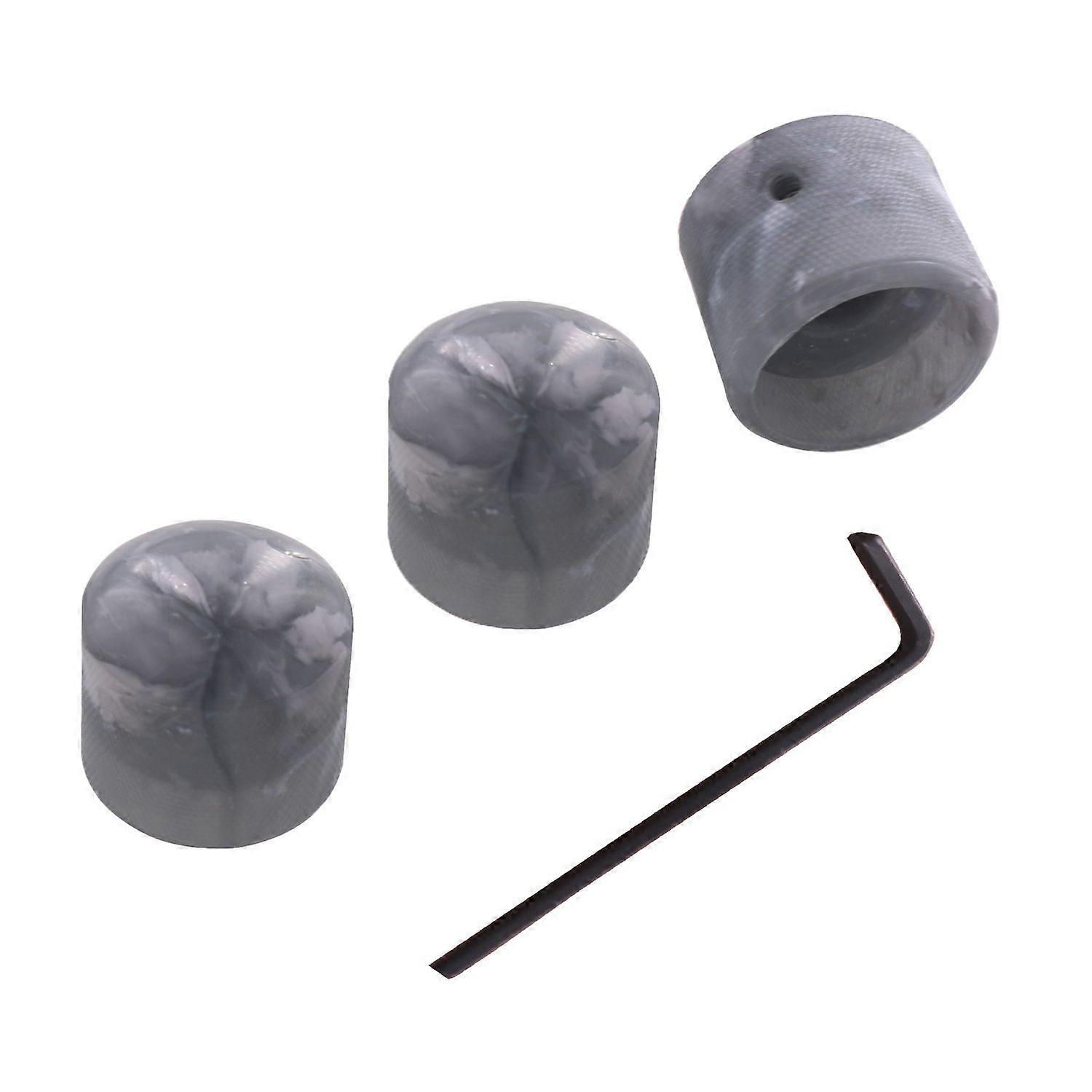 2 Sets Guitar Potentiometer Knobs: Universal Top Hat Knobs - 6mm Central Holes With 1.5mm Wrench - High Sensitivity Tone And Volume Control Switch
