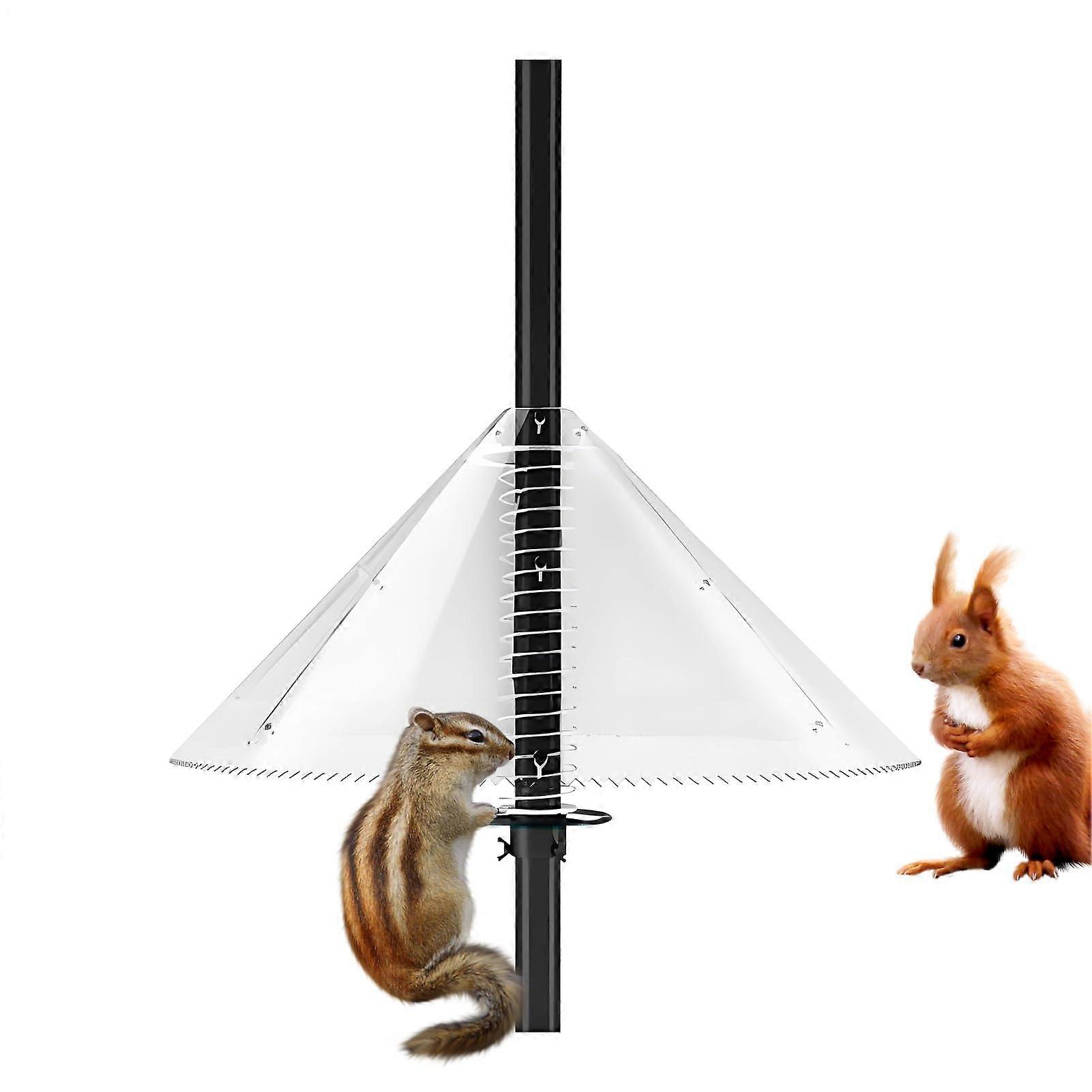 Squirrelproof bird feeder station, squirrelproof divider – transparent bird feeder station for outdoor use, yard, garden, courtyard, park