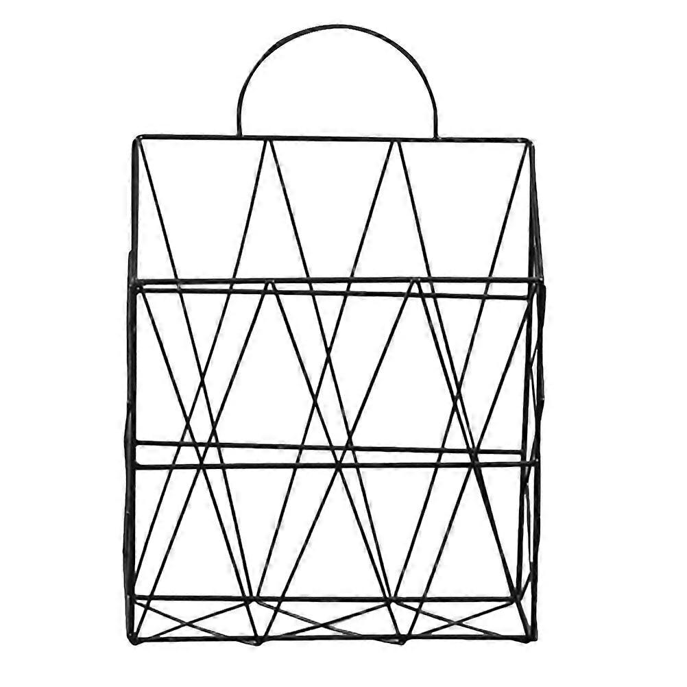 Wall Mounted File Organizer Rack Document Holder Home Use Simple Design 1Set