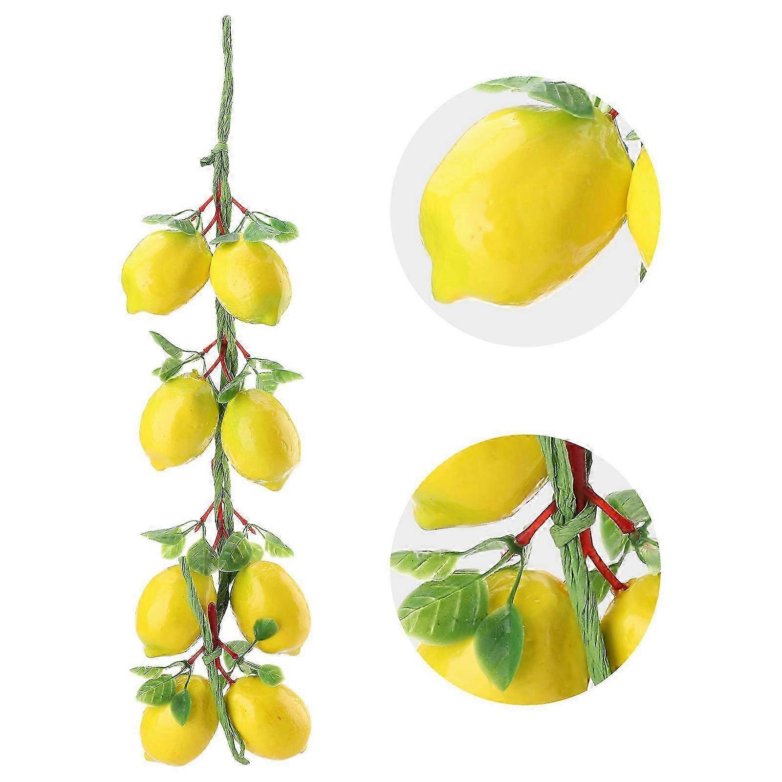 Simulation Lemon Decoration String - Artificial Lemon Garland for Restaurants & Hotels, Perfect for Home & Event Decor