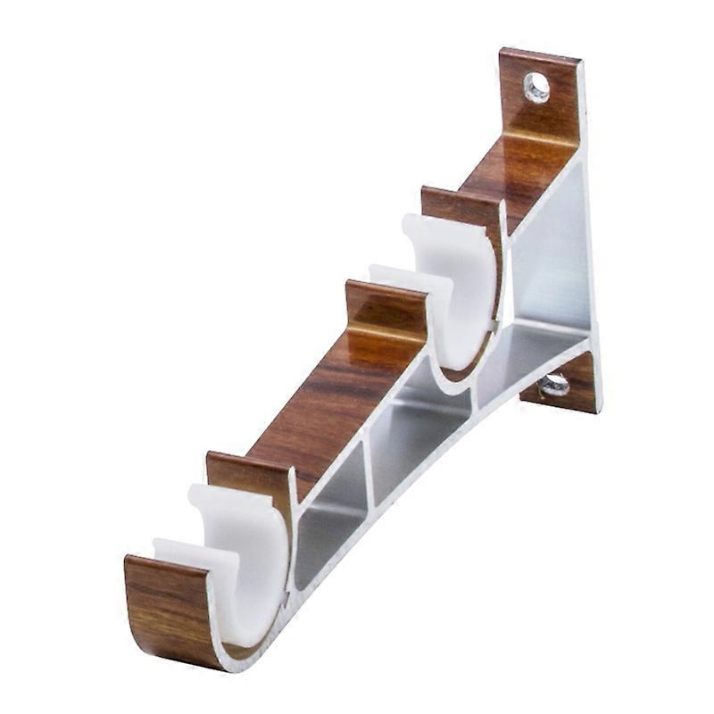 2 pcs. Heavy Duty Hang Curtain Rod Brackets Wall Mounted Metal Double Rod 53CA