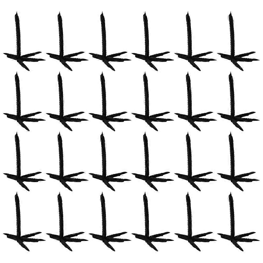 Plastic Crow Feet Inserts for DIY Crafts Realistic for Halloween Decorations, Stuffed Crow Projects, and Spooky Party Props (100pcs)