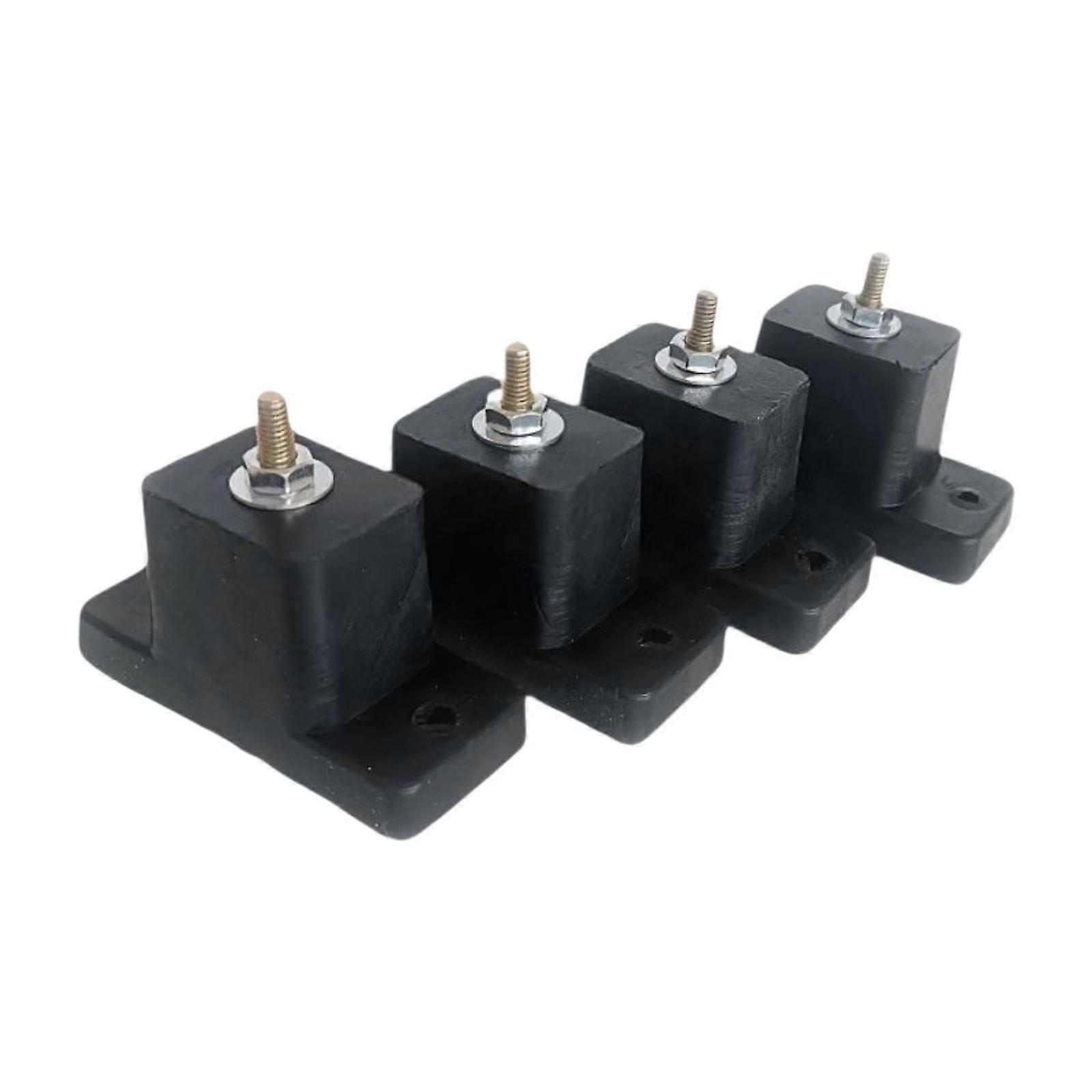 4part rubber conditioner vibration isolator antivibration pads parts sturdy, multipurpose, nonslip mounting bracket