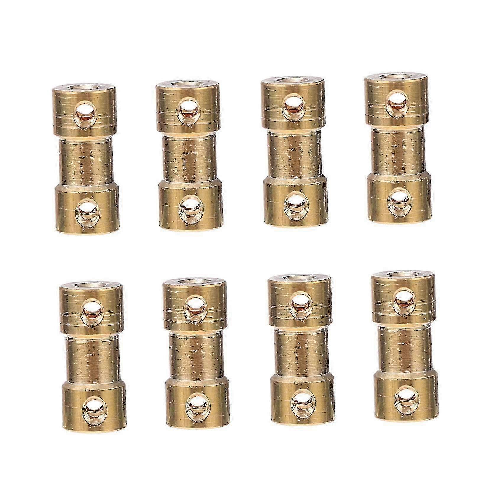 8piece Brass Coupling Set for Motor Shafts Flexible Connector for Model Building and Mechanical Applications Durable and Longlasti SZRH A-GB
