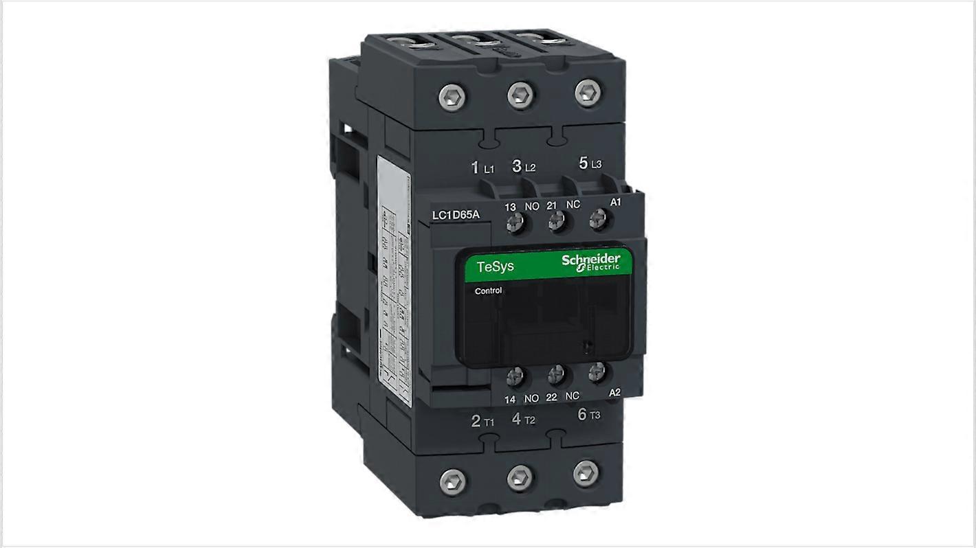 Schneider Contactor 65a 23v Coil 3-pole Lc1d65at7