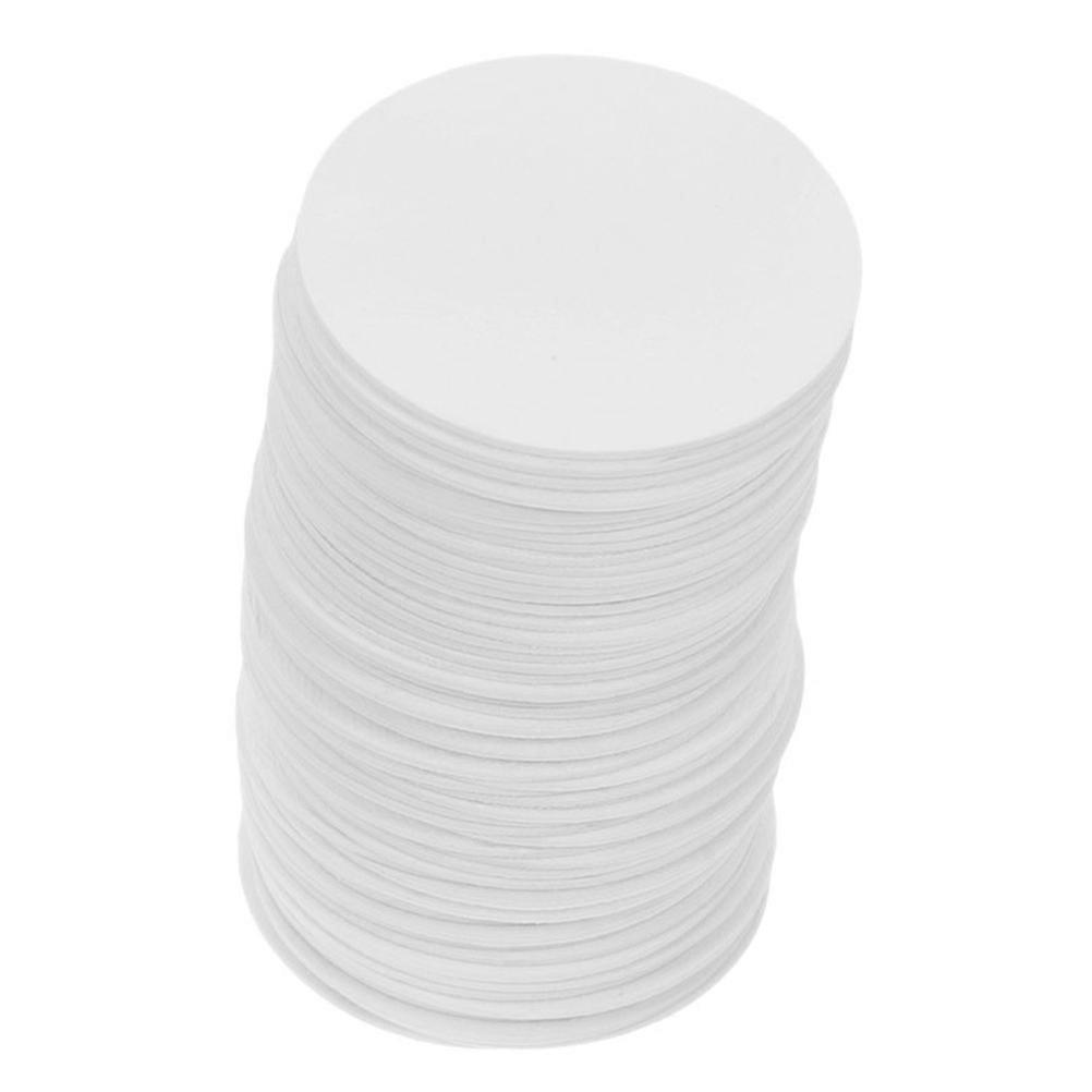 White Dehumidifying Felt Circles 100pcs Plant Fiber Moisture Control Sheets for Food Cans, Cookie Jars & Chip Tubes to Maintain Freshness and Taste