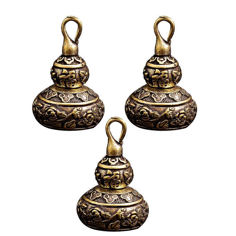 Brass Pendants for Decoration Use Sturdy and Durable with Coffee Color 3 Pieces