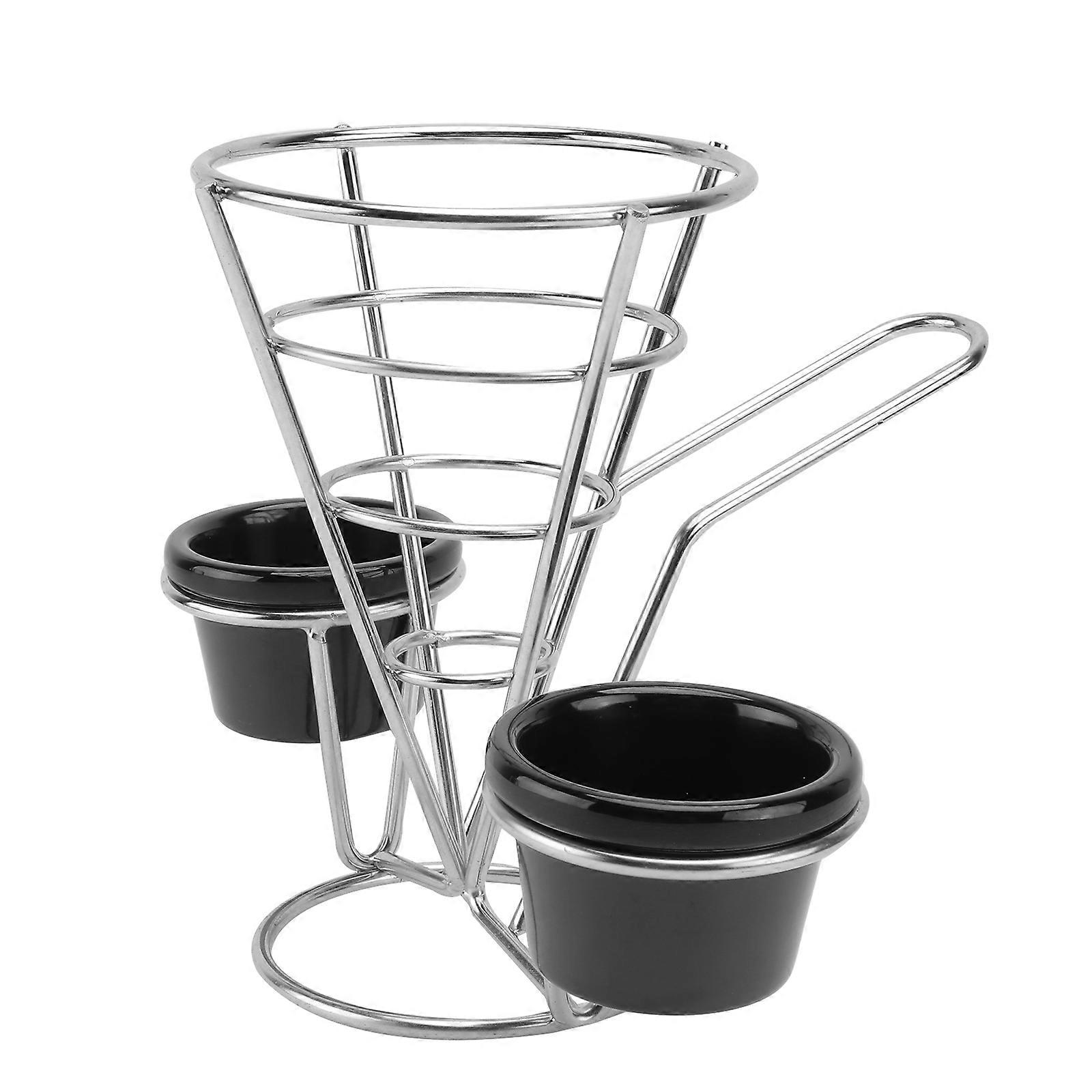 Stainless Steel Fries Basket Practical Food Frying Basket Suitable For Kitchen Utensils In Assorted Color For Food Placement 1 Set