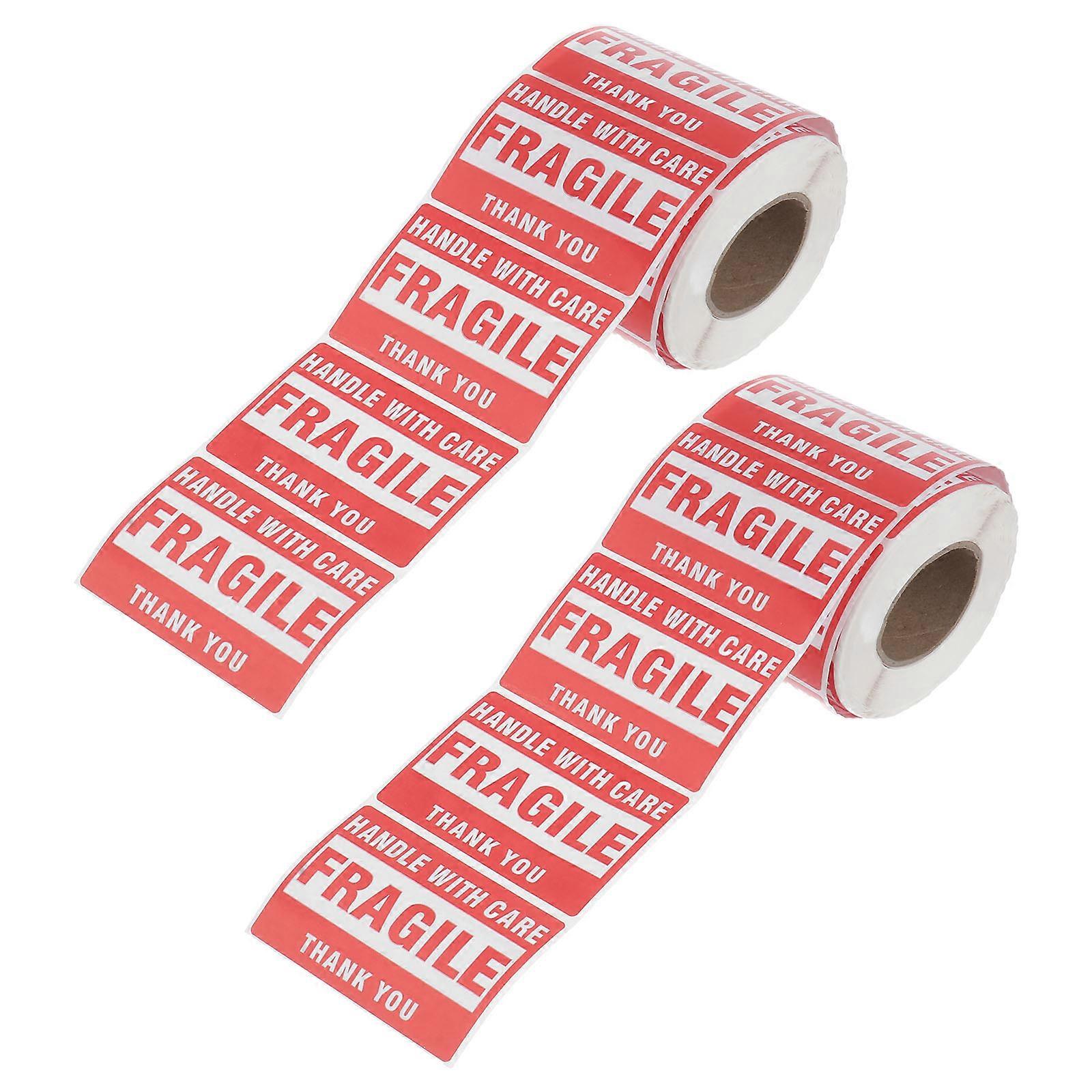 Warning Caution Sign Sticker For Any Smooth Surface Including Plastics And Windows 50X7.62cm 2 Rolls