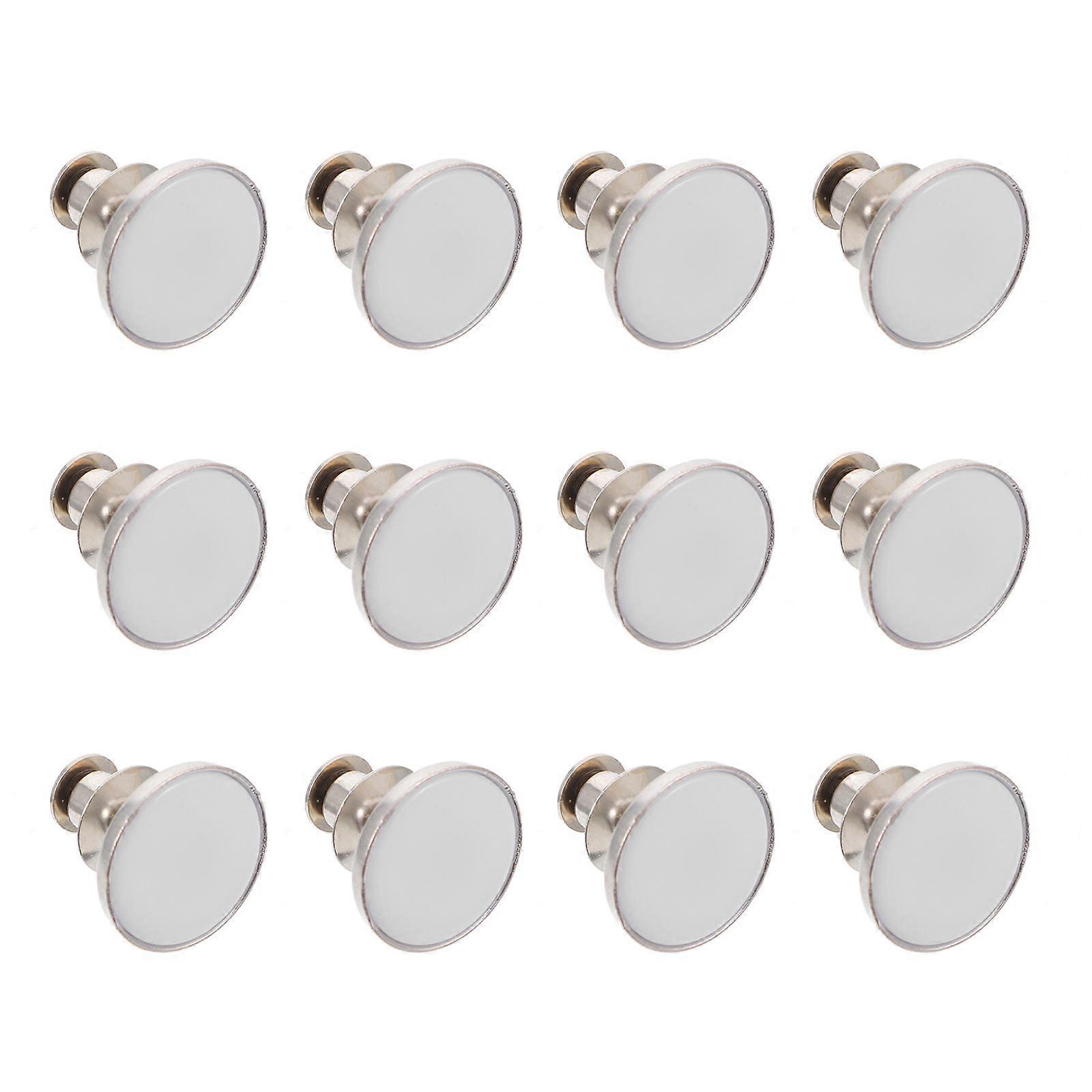 Durable 12Pcs Jeans Replacement Buttons For Fashionable Pants With No Tools Required Made Of Alloy
