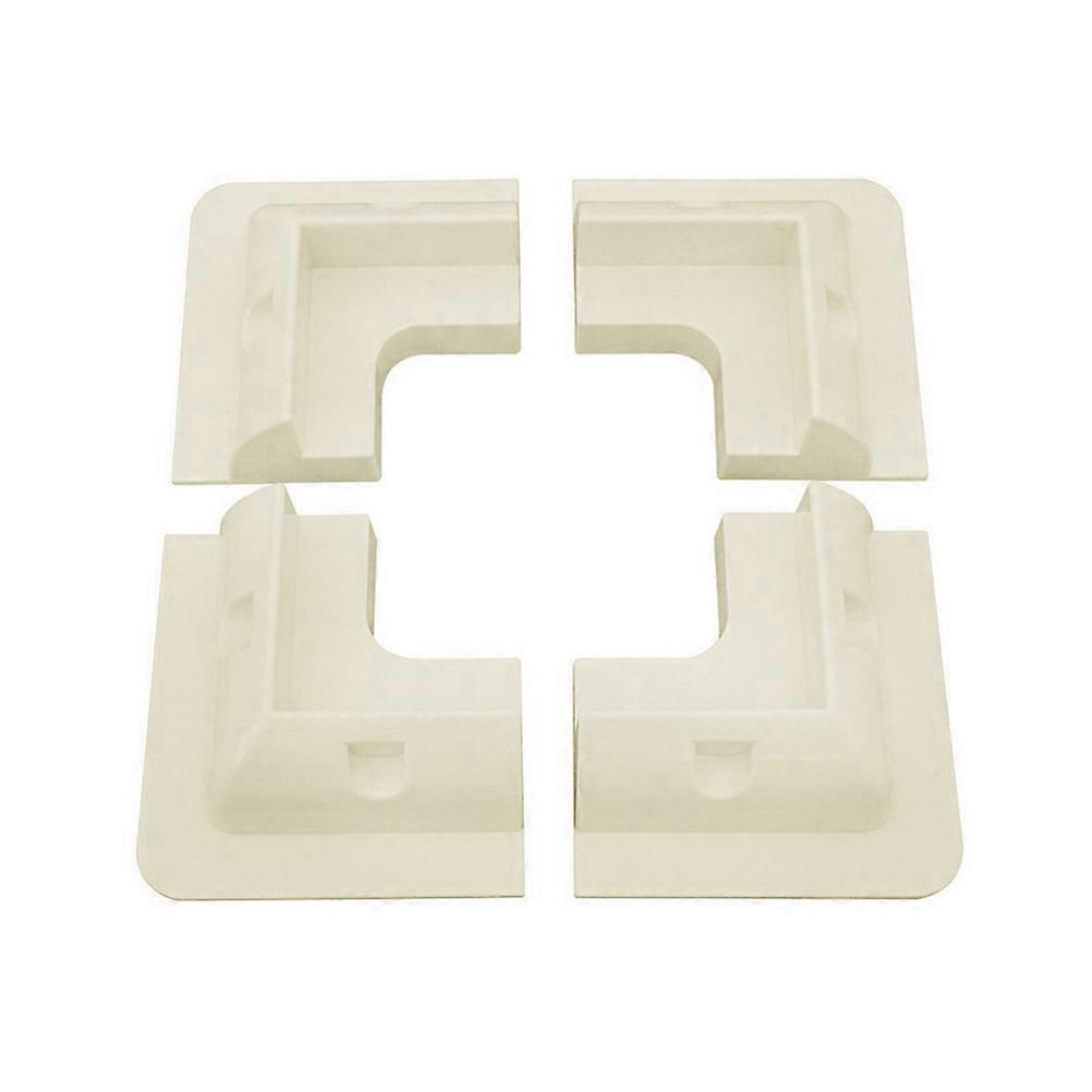 Solar Module Mount Support 4Pcs Set Great For Lorries RV Durable White Corner Bracket