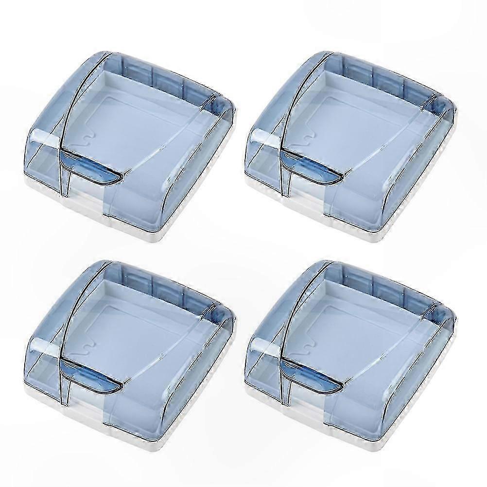 4-Pack Wall Switch Protectors for 86-Type Outlets with Safety Covers