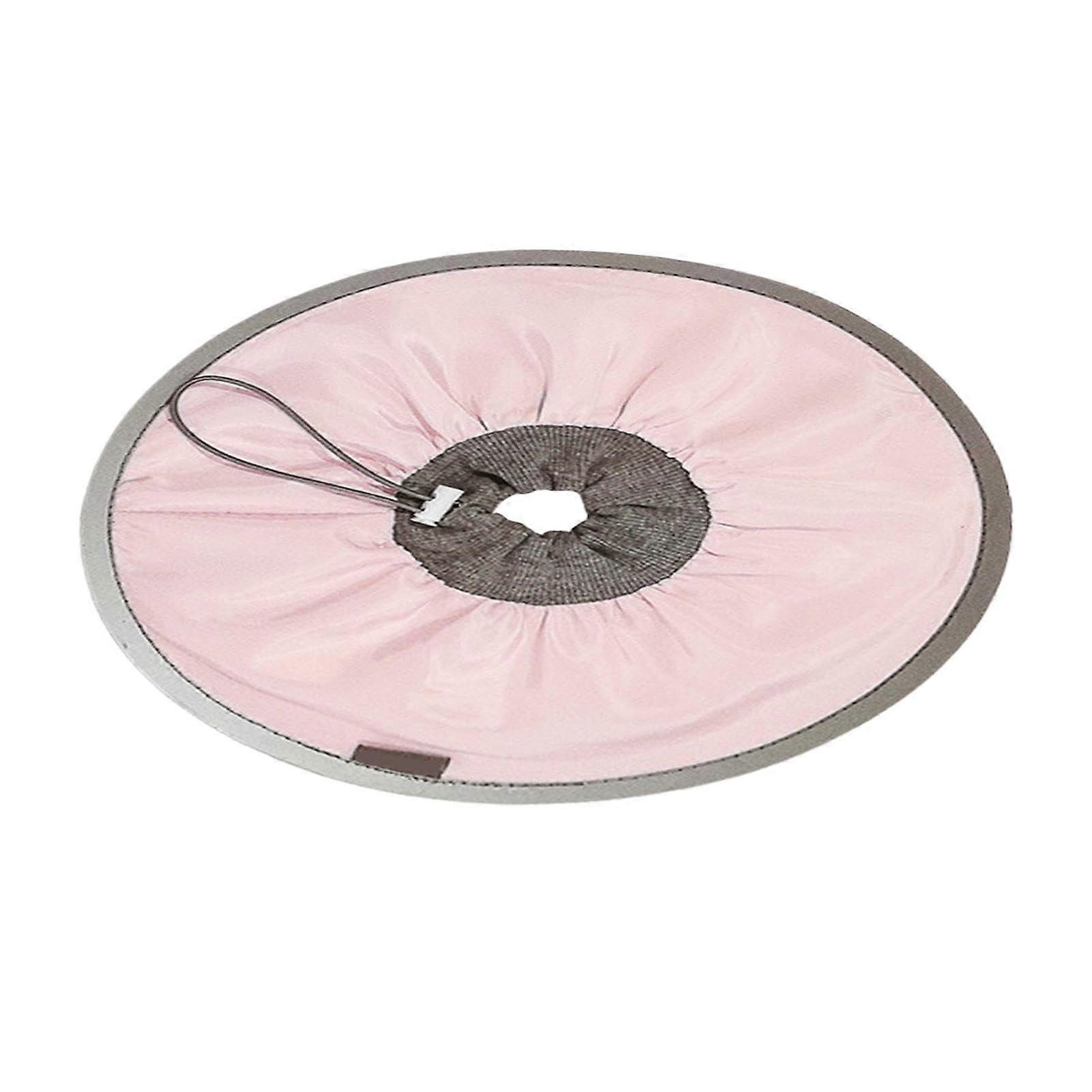 Elizabethan Collar For Cats - Soft Fabric, Lightweight Recovery Cone, Comfortable Fit, Pink, Size L
