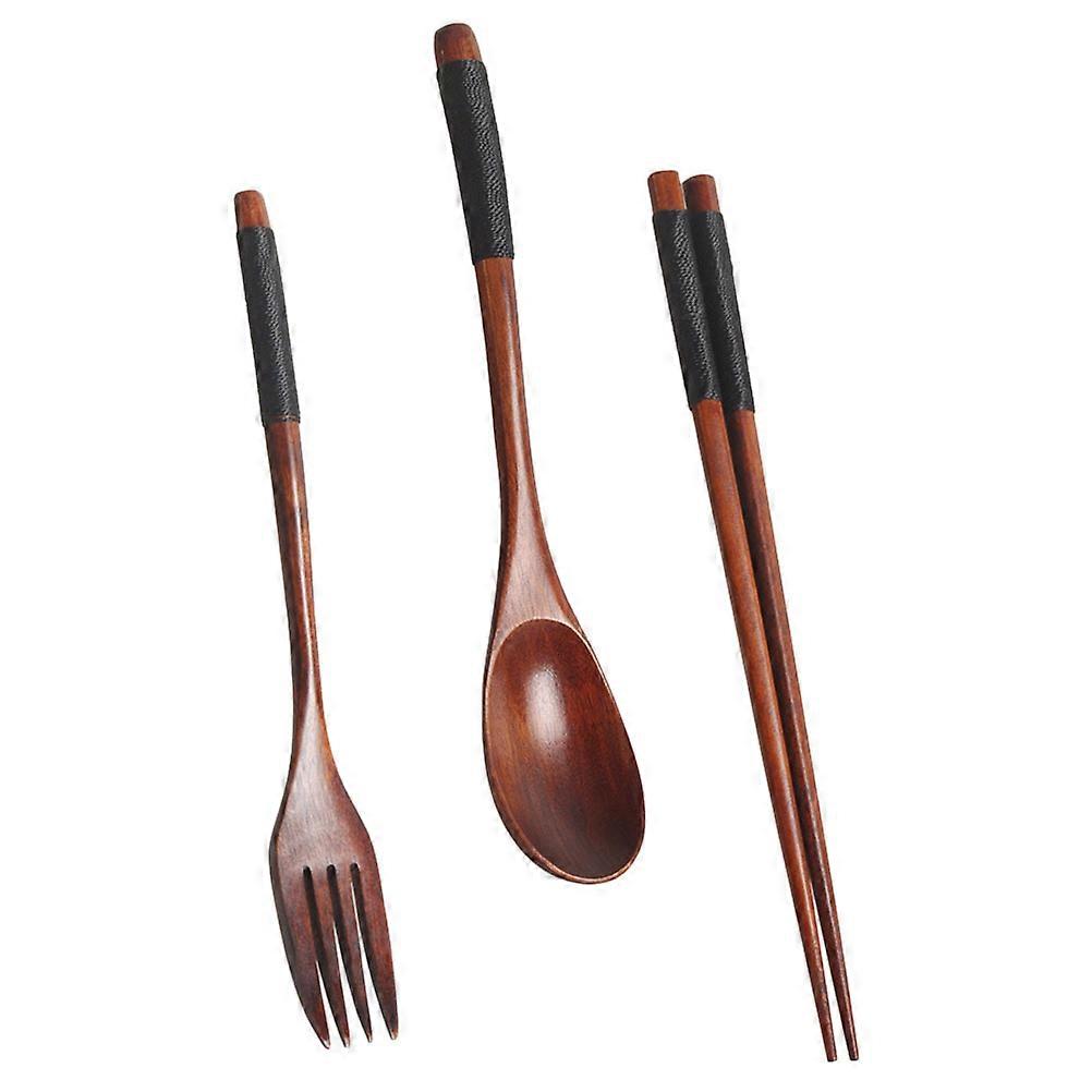 1 Set Multi-Use Outdoor Camping Tableware Wooden For Picnic And