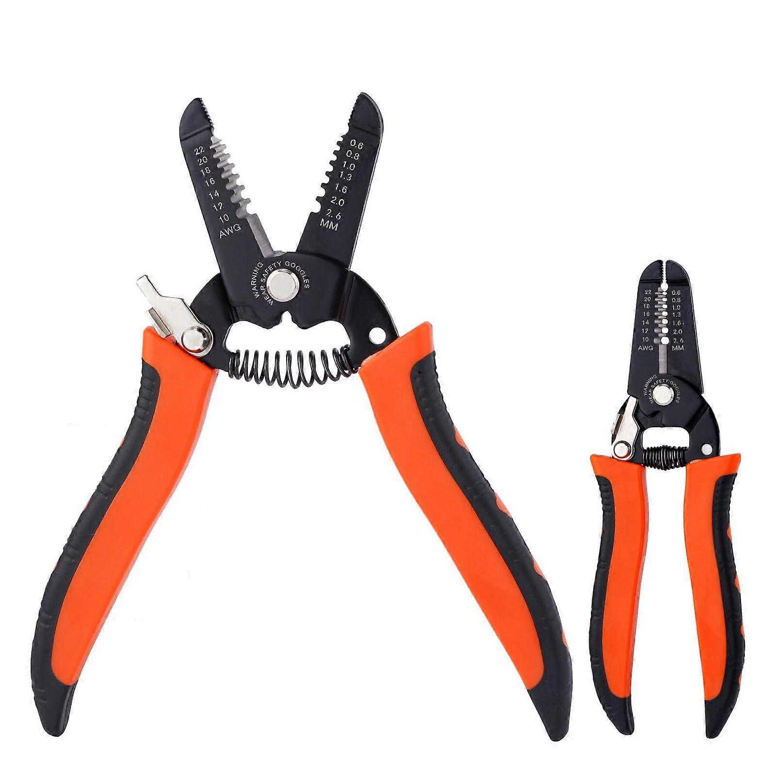 7 Inch Wire Stripper and Cutter, Multifunction Hand Tool for Crimping and Stripping, Wire Crimping Tool, Cutting for 1022AWG Solid and Stranded Wires