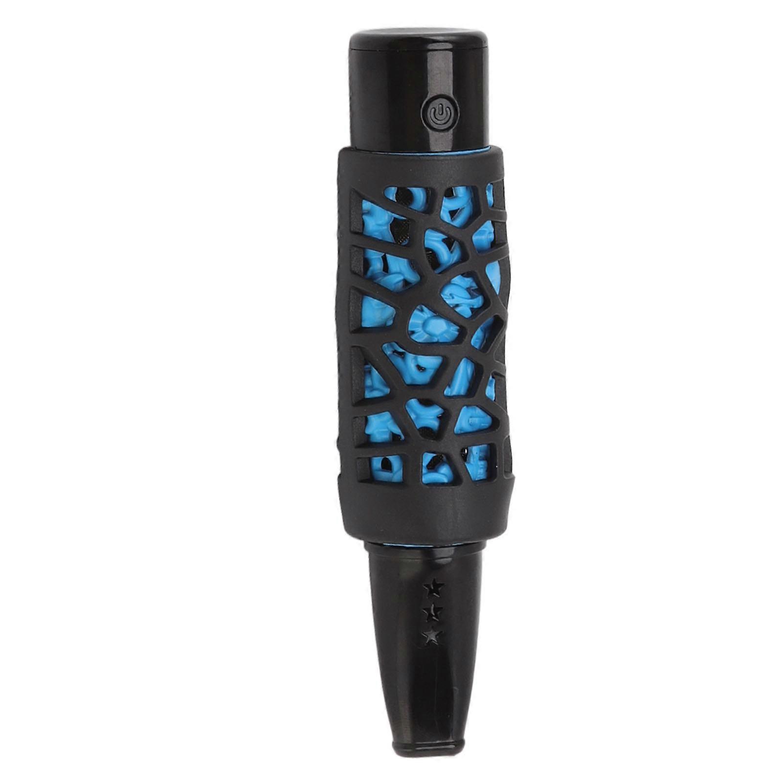 Multifunctional Cigarette Holder Ashless Rechargeable Cigarette Luminous Cigarette Ashtray Holder with Ignition Function Blue 