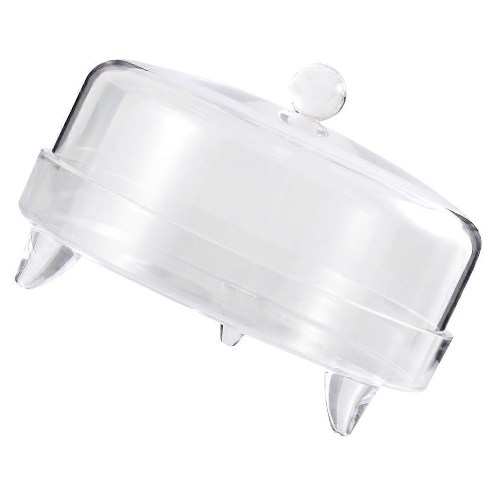 Transparent Acrylic Food Cover with Handle for Storage Keeps Kitchen Clean and Tidy 1 Set