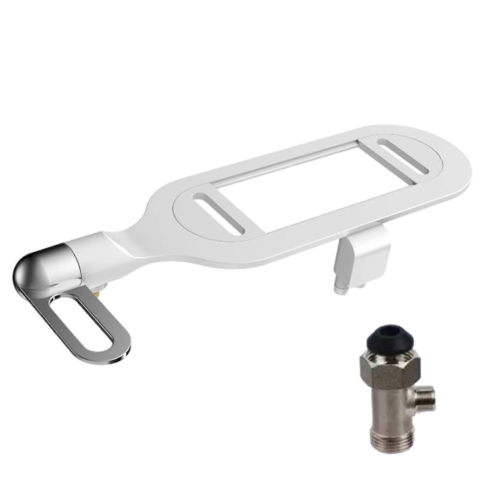 Bidet Attachment for Toilet Toilet Bidet with Double Selves Cleaning Nozzles Adjustable Sprayer Pressure