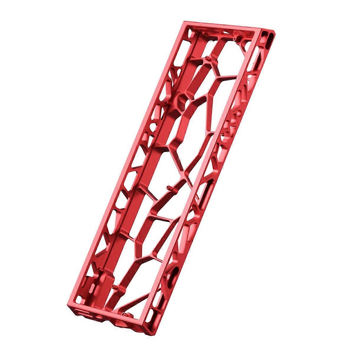 H60 Hollow Aluminum Keyboard Case Protective Shell 60% Keys Layouts for MAD60 WIN60 Keyboards Red