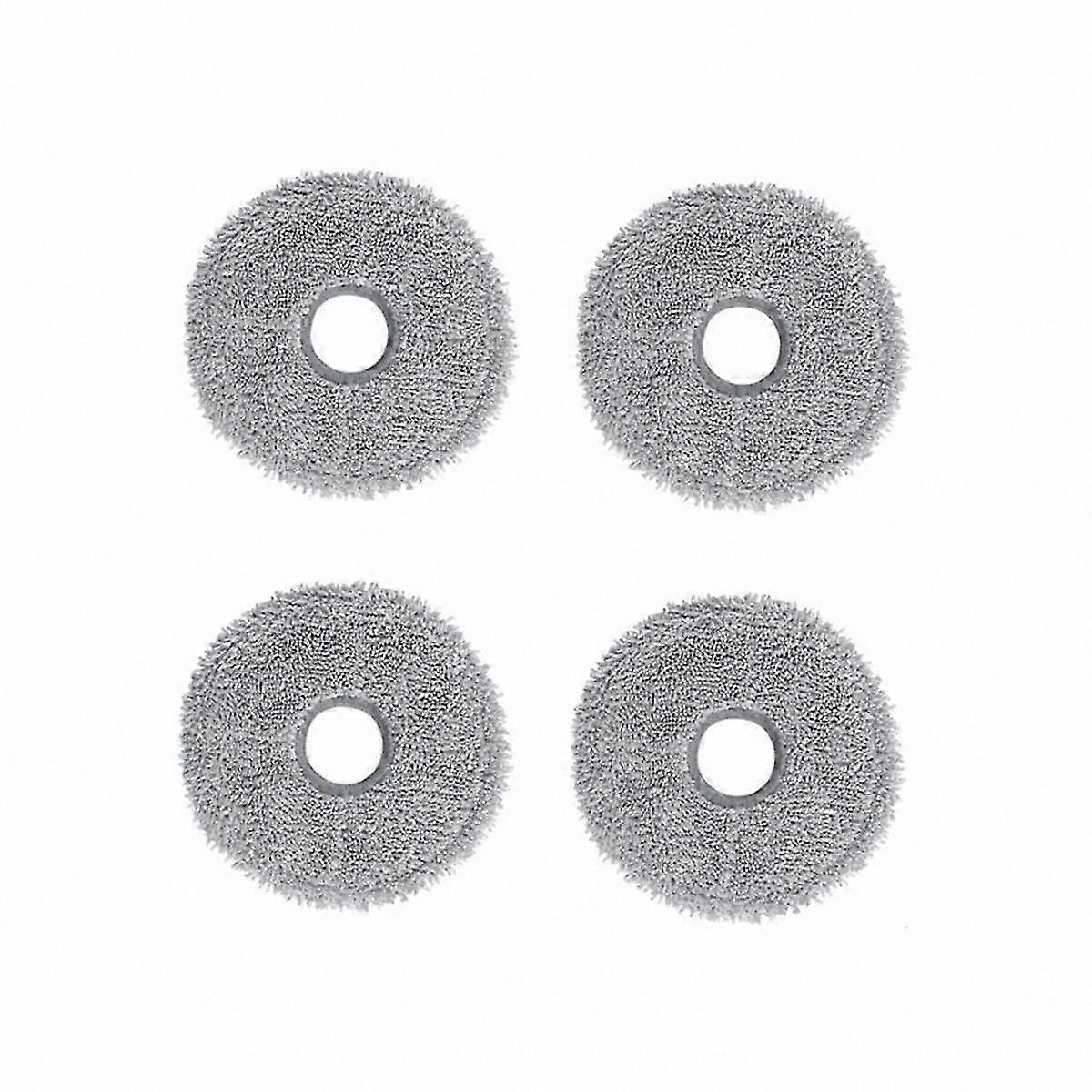 4-Pack Reusable Microfiber Mop Pads for Robotic Vacuum Cleaner Models 3S B108CN and 2Pro B113CN Floor Cleaning Accessory