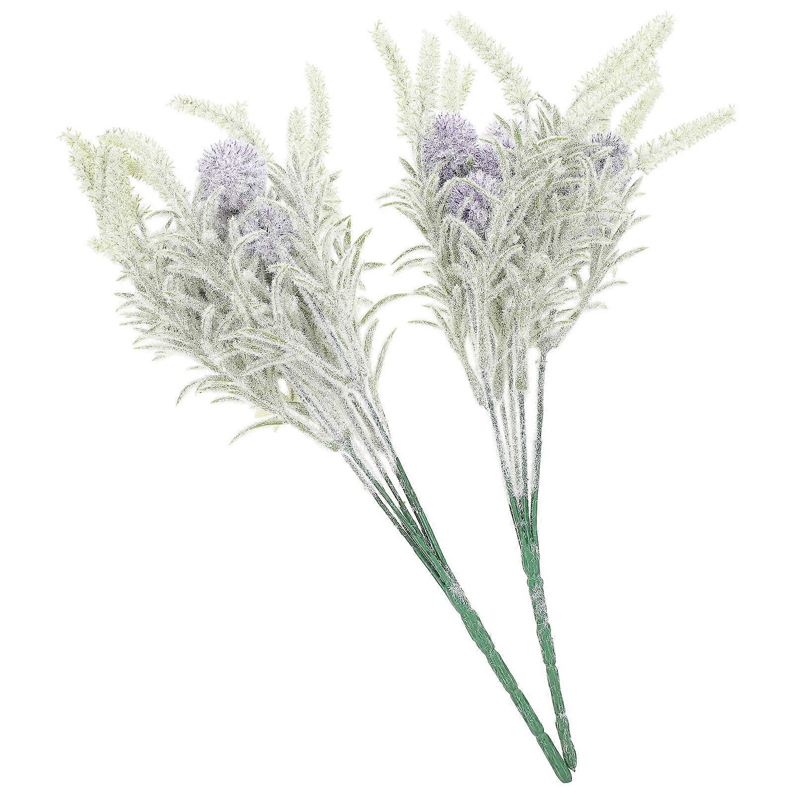 Lifelike Dandelion 2Pcs Lifelike Dandelion Shape Photography Sessions Decoration Violet Plastic for Decoration