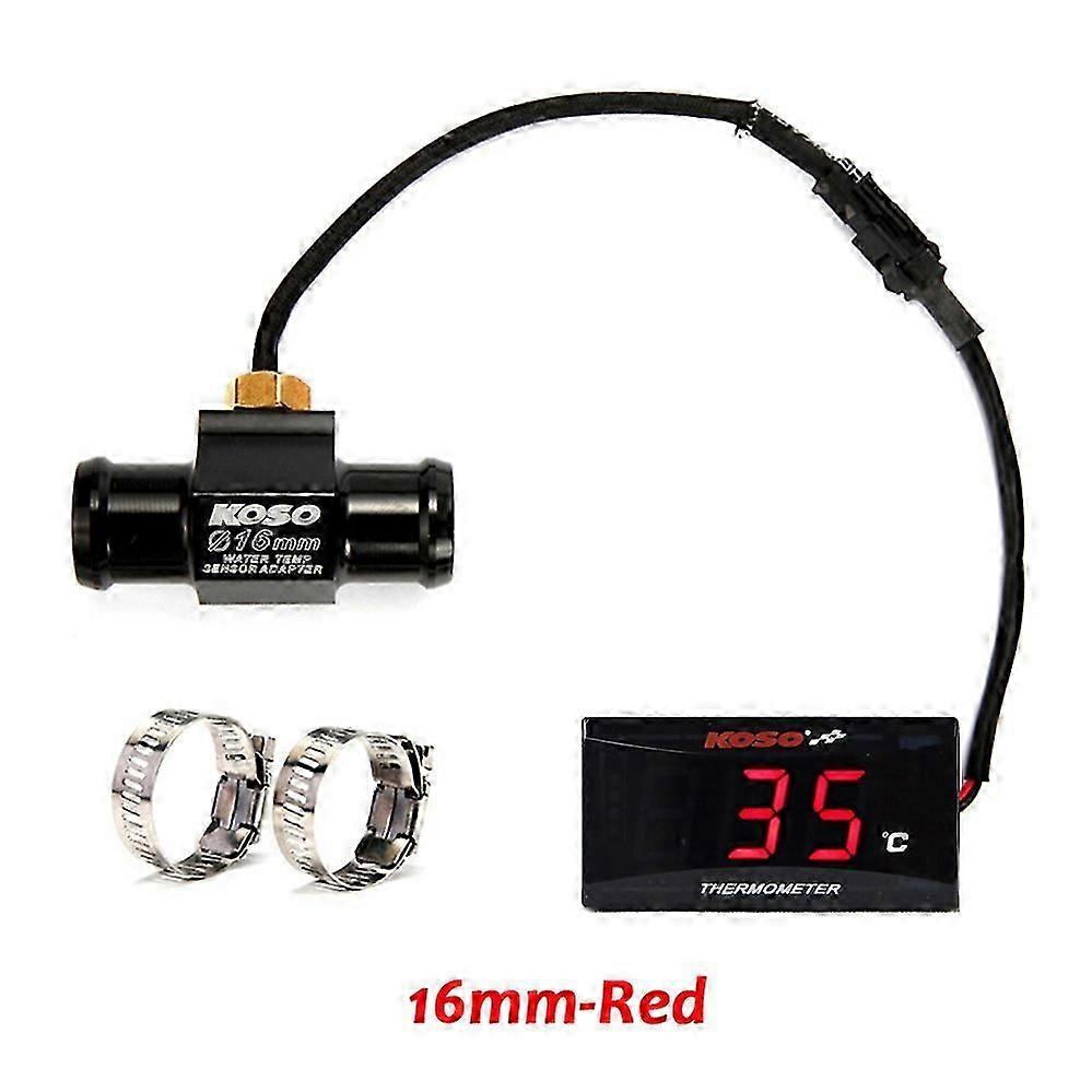 Motorcycle KOSO Water Temperature Gauge Mini Meter Thermometer Moto Universal for XMAX300 CB400 MT 07 09 Sensor Scooter Racing