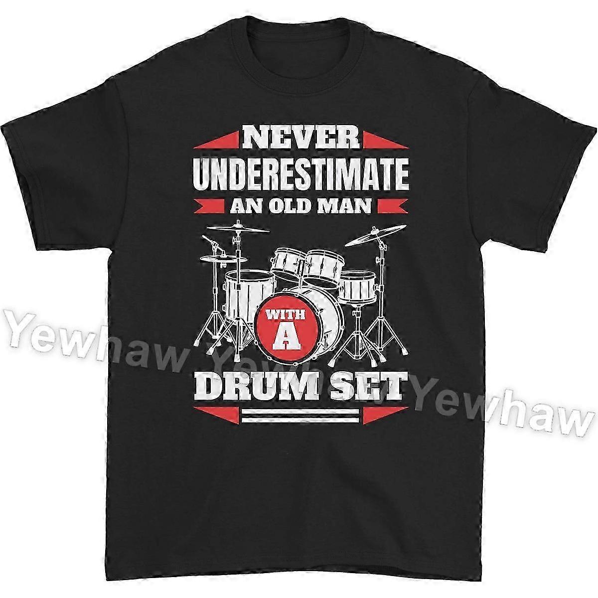 Never Underestimate an Old Man With A Drum Set Drumset Drumming Dru...