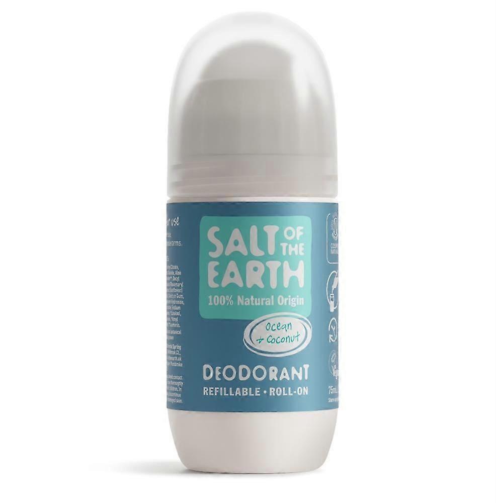 Salt Of the Earth Ocean & Coconut Refillable Roll-On Deodorant 75ml - 3 Pack