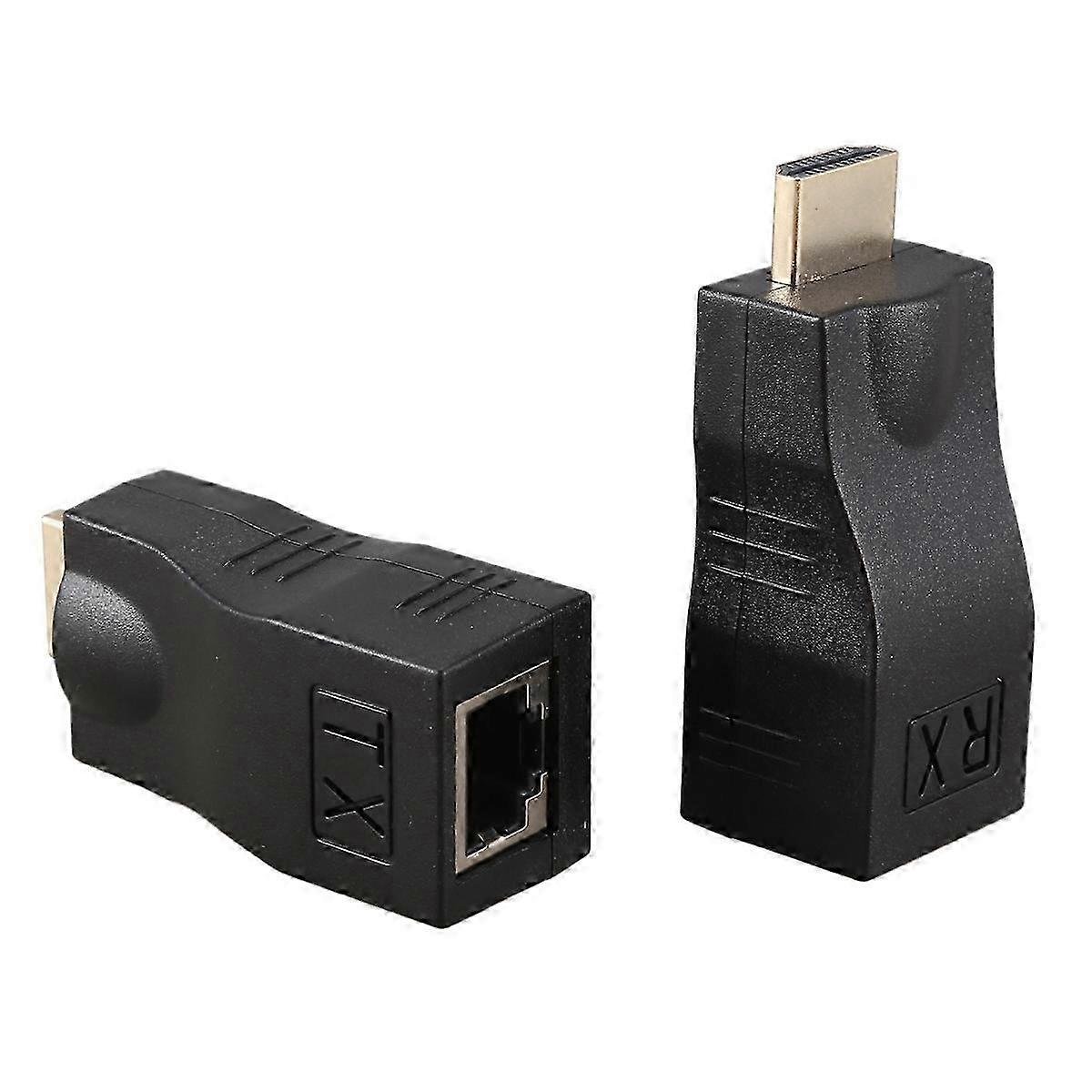 4K 3D 1.4 HDMI Extender up to 30m over Cat 5e/6 Ethernet Network LAN Adapter for 3D Display Devices