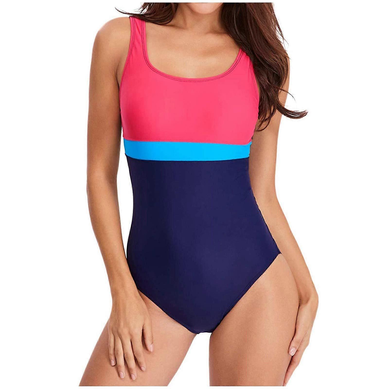 Push-Up One Print Women Swimsuit Tankini Set Red Style Navy Size M 2026 Swimwear