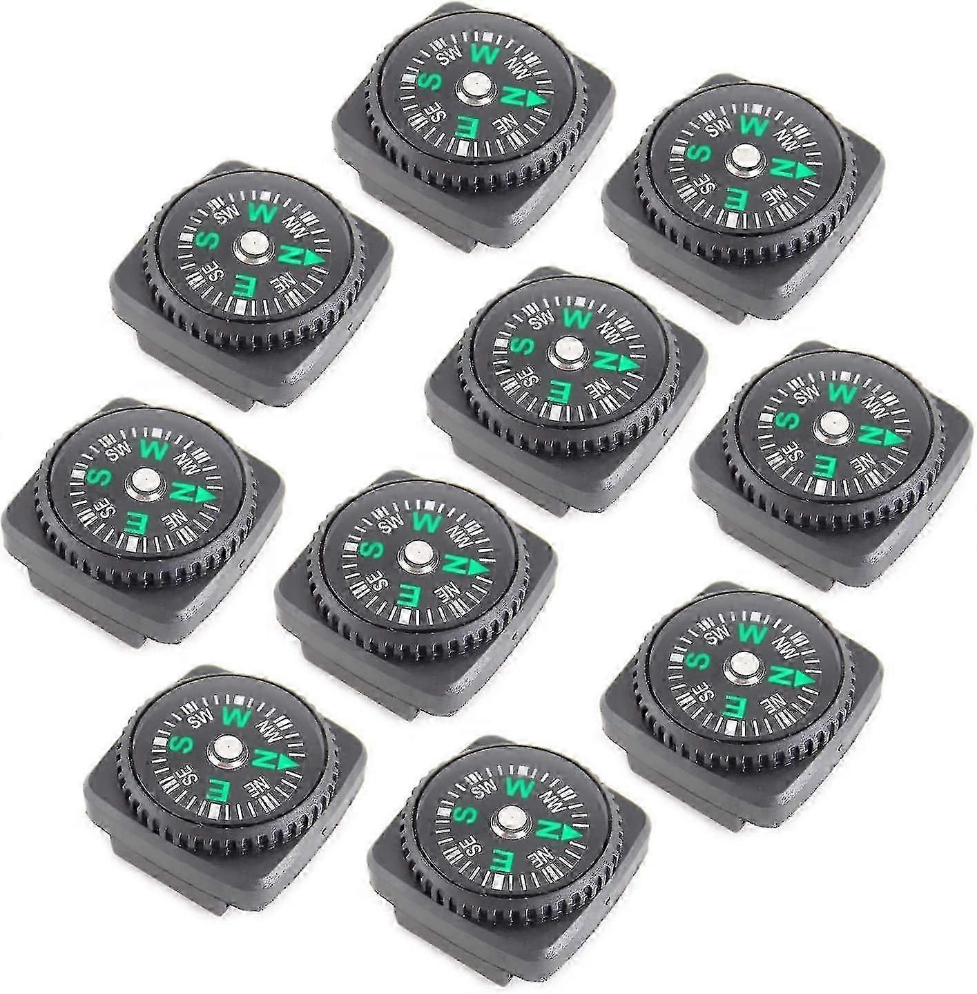 10pcs Button Compass, Mini Compass Button Compasses Watch Band Co